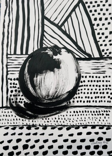 Ζωγραφική με τίτλο "Abstract Art. Fruit…" από Vladlena Voss, Αυθεντικά έργα τέχνης, Ακρυλικό
