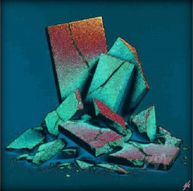 Digitale Kunst mit dem Titel "VARIATION "977"" von Christa Kloß, Original-Kunstwerk, 2D digitale Arbeit