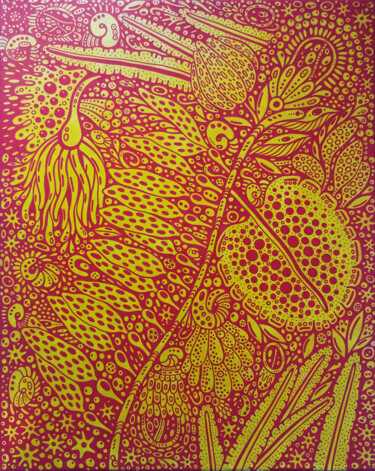 Malarstwo zatytułowany „Underwater Life n.16” autorstwa Veronika Demenko, Oryginalna praca, Akryl