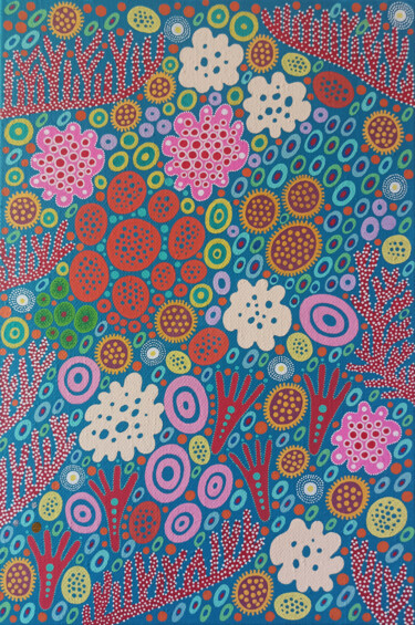 Malarstwo zatytułowany „Underwater Life n.17” autorstwa Veronika Demenko, Oryginalna praca, Akryl