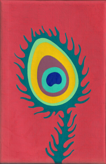 Painting titled "Tropical Eden n.20" by Veronika Demenko, Original Artwork, Acrylic