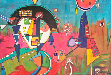 Peinture intitulée "Dommage... c'est pa…" par Sophie - Sof Voigt - Chadeyron, Œuvre d'art originale, Acrylique Monté sur Pan…