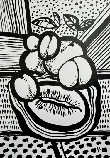 "Abstract Art. Fruit…" başlıklı Tablo Vladlena Voss tarafından, Orijinal sanat, Akrilik