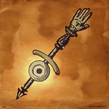 Arts numériques intitulée "misterio visual 15…" par Ojolo, Œuvre d'art originale, Peinture numérique