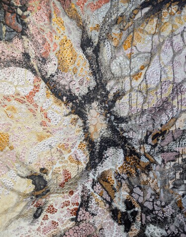 Painting titled "Portal" by Oksana Gural, Original Artwork, Acrylic Mounted on Wood Stretcher frame