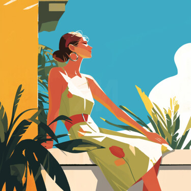 Pintura titulada "Sunkissed" por Kosta Morr, Obra de arte original, Acrílico Montado en Bastidor de camilla de madera