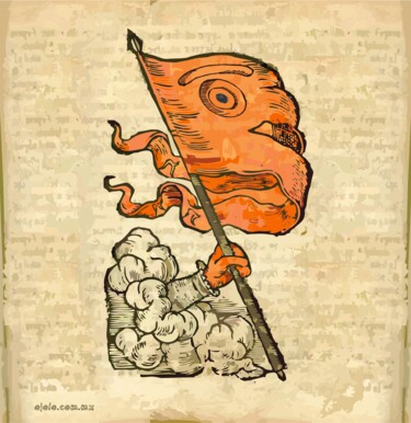 Arte digital titulada "misterio visual 17…" por Ojolo, Obra de arte original, Pintura Digital