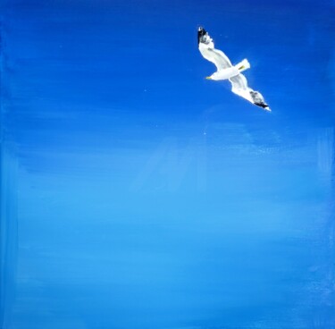 Peinture intitulée "Infinity of Solitude" par Julia Okunska, Œuvre d'art originale, Acrylique