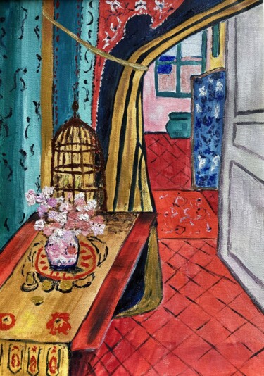 "Interior after Mati…" başlıklı Tablo Hajnalka Fellmann tarafından, Orijinal sanat, Petrol Alüminyum üzerine monte edilmiş