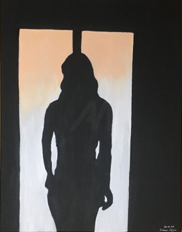 Painting titled "PORTAL" by Sennur Üzgen, Original Artwork, Acrylic Mounted on Wood Stretcher frame