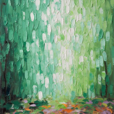 Painting titled "Spring 8 Textured P…" by Dmitriy Grechko, Original Artwork, Acrylic Mounted on Wood Stretcher frame