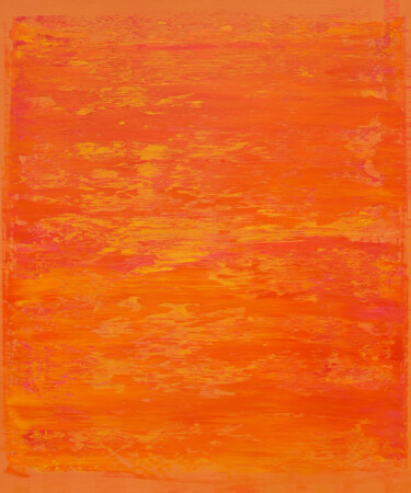 Painting titled "Summer Sunset" by Nataliia Sydorova, Original Artwork, Oil Mounted on Wood Stretcher frame