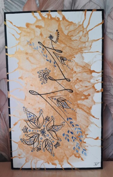 Peinture intitulée "Небесный лотос" par Ludveg Kandinsky Ii, Œuvre d'art originale, Acrylique