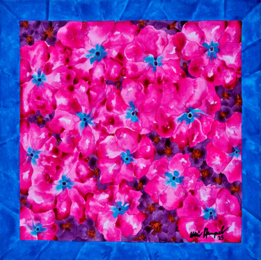 Malerei mit dem Titel "25 / XVIII  Blütenr…" von Ulli Heupel, Original-Kunstwerk, Aquarell