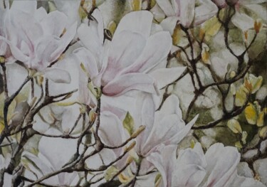 Pintura titulada "Celebration of life" por Andzela Smalka, Obra de arte original, Oleo Montado en Bastidor de camilla de mad…