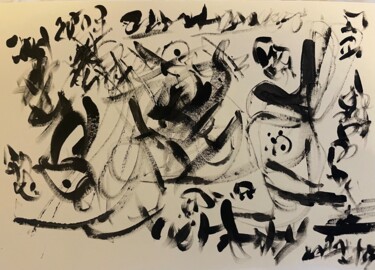 Pintura intitulada "Onde primitive" por Loane Blanchard, Obras de arte originais, Acrílico