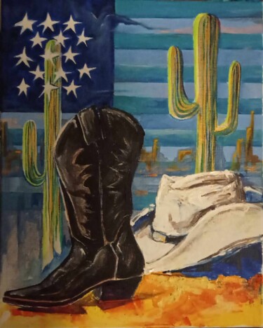 "Country I" başlıklı Tablo Jsroosenys tarafından, Orijinal sanat, Akrilik Ahşap Sedye çerçevesi üzerine monte edilmiş