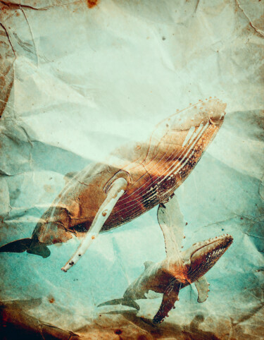 Arte digital titulada "Let the music play…" por Julien Louvier Legrand (Ju), Obra de arte original, Collages digitales