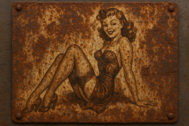 Цифровое искусство под названием "Rusty Pin-Up Charm" - Peter Homuth, Подлинное произведение искусства, Изображение, сгенери…
