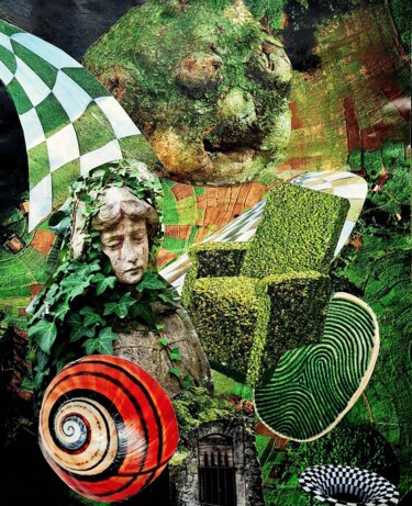 "Circuit champêtre" başlıklı Kolaj Thierry Sarra tarafından, Orijinal sanat, Kolaj