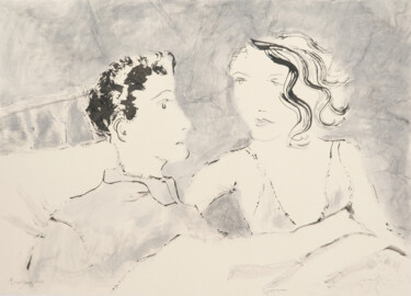 Dibujo titulada "Morning" por Marcel Garbi, Obra de arte original, Tinta