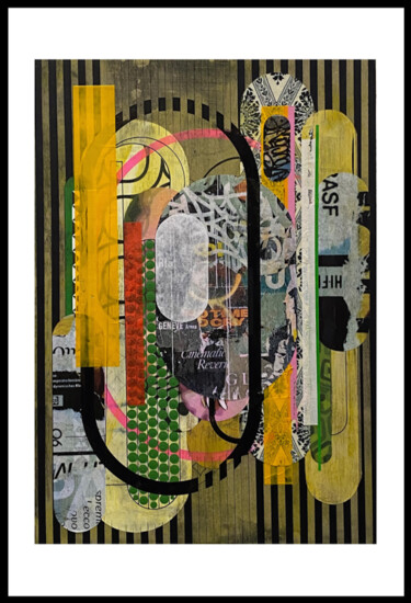 Malerei mit dem Titel "CHROMATIC SIGNALS" von Christelle Riffet (Céhère), Original-Kunstwerk, Acryl Auf Karton montiert