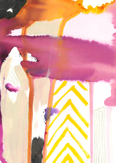 Painting titled "Thoughts of you in…" by Angelique Stephenson, Original Artwork, Acrylic