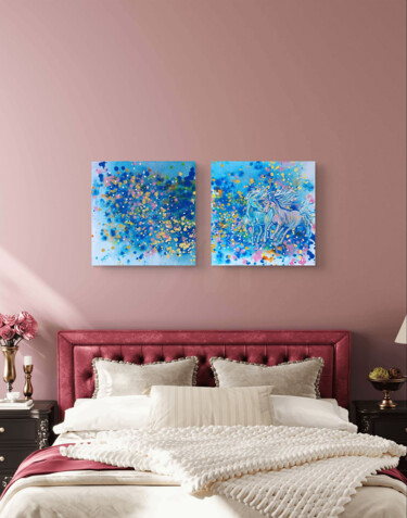 Incisioni, stampe intitolato "Dream for Couple –…" da Diana Dimova - Traxi, Opera d'arte originale, Acrilico