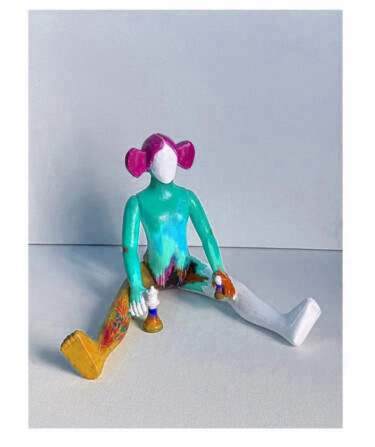 "Post-Alienation scu…" başlıklı Heykel Incognito tarafından, Orijinal sanat, Plastik