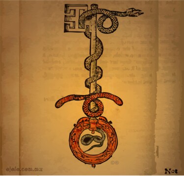 Arte digital titulada "misterio visual 21…" por Ojolo, Obra de arte original, Pintura Digital