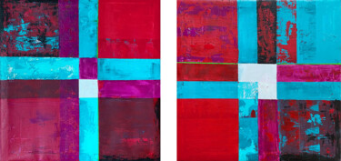 Pintura titulada "Liebesbund" por Master Phago, Obra de arte original, Acrílico Montado en Bastidor de camilla de madera