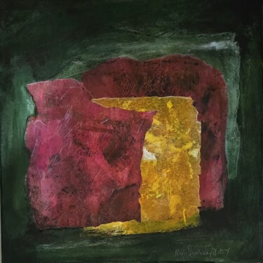 "Falling Leaves" başlıklı Kolaj Maija Vanhatapio tarafından, Orijinal sanat, Kâğıt