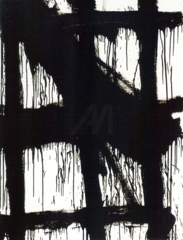 Картина под названием "1988. Serie “Violon…" - Lluís Cots, Подлинное произведение искусства, лак Установлен на Деревянная ра…