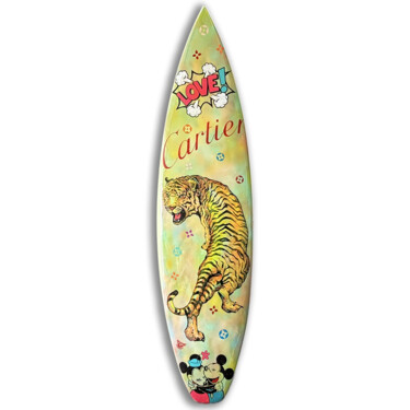 雕塑 标题为“Cartier - Surfboard…” 由Gardani, 原创艺术品, 树脂