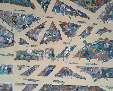 Incisioni, stampe intitolato "Improvisation" da Banu Muazzez Arpalı, Opera d'arte originale, Acrilico