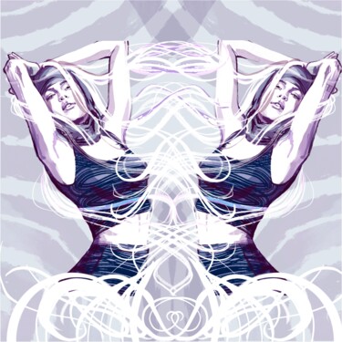 Digital Arts titled "Awakening of Femini…" by Tati Bugreeva, Original Artwork, Digital Painting