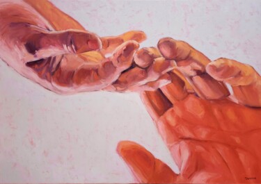 "The First Seeing" başlıklı Tablo Anna Doronina tarafından, Orijinal sanat, Petrol Ahşap Sedye çerçevesi üzerine monte edilm…