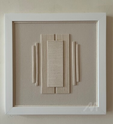 纺织艺术 标题为“ÉTUDE•III” 由Bajka Mourier, 原创艺术品, 布 安装在其他刚性面板上