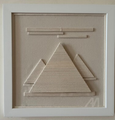 纺织艺术 标题为“ÉTUDE•IV” 由Bajka Mourier, 原创艺术品, 布 安装在其他刚性面板上