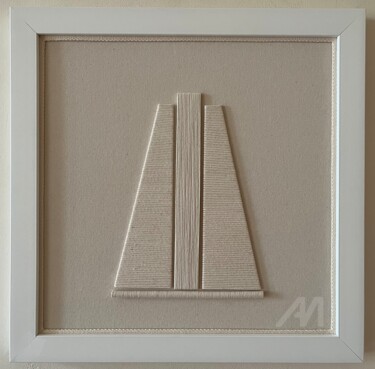 纺织艺术 标题为“ÉTUDE•V” 由Bajka Mourier, 原创艺术品, 布 安装在其他刚性面板上