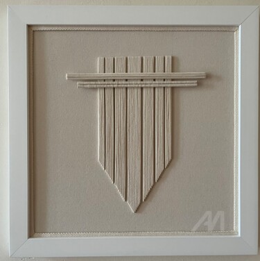 纺织艺术 标题为“ÉTUDE•VI” 由Bajka Mourier, 原创艺术品, 布 安装在其他刚性面板上