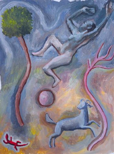 Pintura titulada "Sólo es un juego" por Miguel Rojas, Obra de arte original, Acrílico