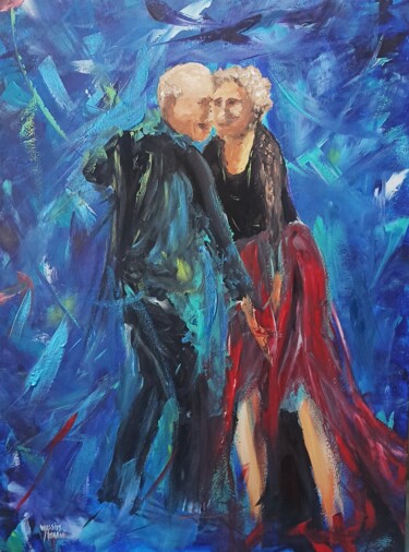 Pintura intitulada "Dancing is the body…" por Wassim Amrani Garib, Obras de arte originais, Acrílico Montado em Armação em m…