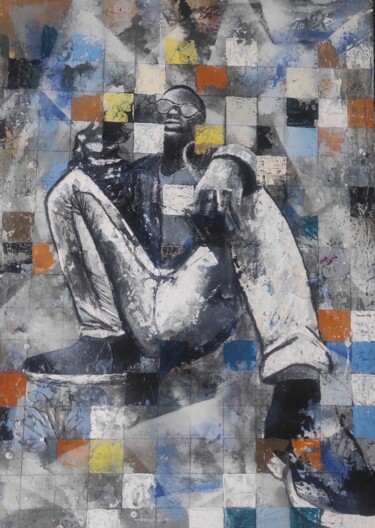 Malerei mit dem Titel "Coolitude" von Marie-Thérèse Aguilar, Original-Kunstwerk, Acryl