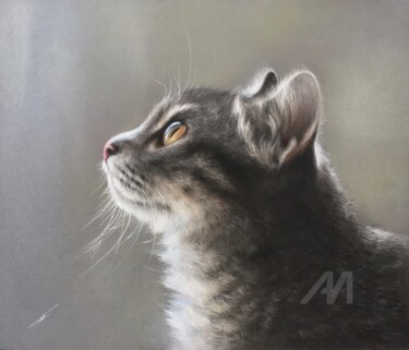 "Honey-colored eyes" başlıklı Resim Irene_art tarafından, Orijinal sanat, Pastel