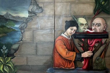 "Çarpık İkiz İkramı…" başlıklı Tablo İZem C tarafından, Orijinal sanat, Petrol