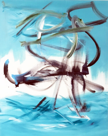 Картина под названием "My Pure Authenticity" - Frida B., Подлинное произведение искусства, Акрил Установлен на Деревянная ра…