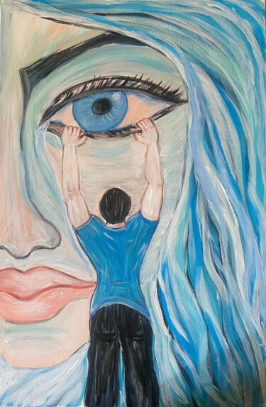 Ζωγραφική με τίτλο "Acqua Passata (Wate…" από Valeria Pogliani (V.P.), Αυθεντικά έργα τέχνης, Ακρυλικό