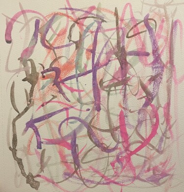 Pintura intitulada "Capillaires du rêve" por Loane Blanchard, Obras de arte originais, Aquarela