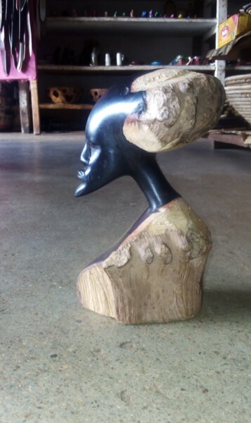 雕塑 标题为“Oga- (Ebony wood)” 由Ema Kato, 原创艺术品, 铸件